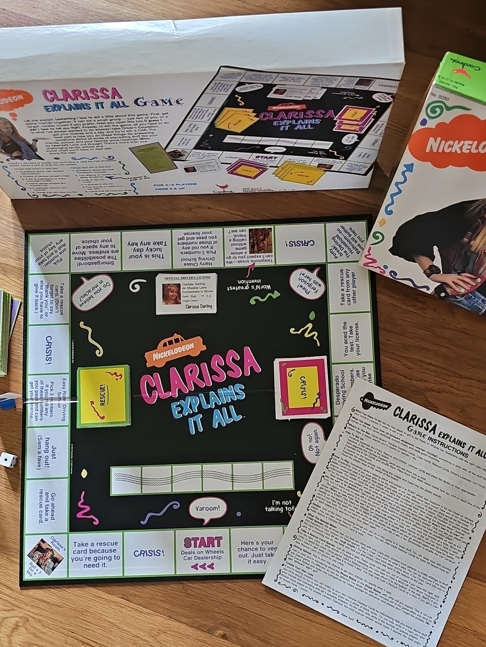 Vintage 1994 Clarissa Explains It All Board Game Nickelodeon Complete - Picture 4 of 14